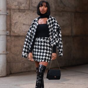 Storets Houndstooth Jacket and skirt set